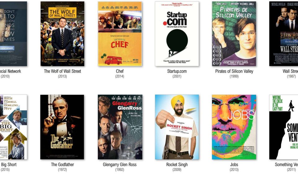 Top 20 movies for entrepreneurs